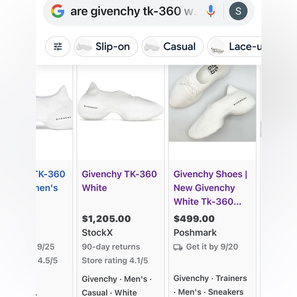 GIVECHY MEN’S/LADIES WHITE KNIT SNEAKERS-39-AMAZING-EUC-BOX-DUST BAG! - Picture 16 of 16